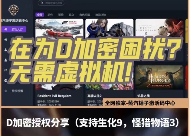 一键过D加密插图SteamFix中文网